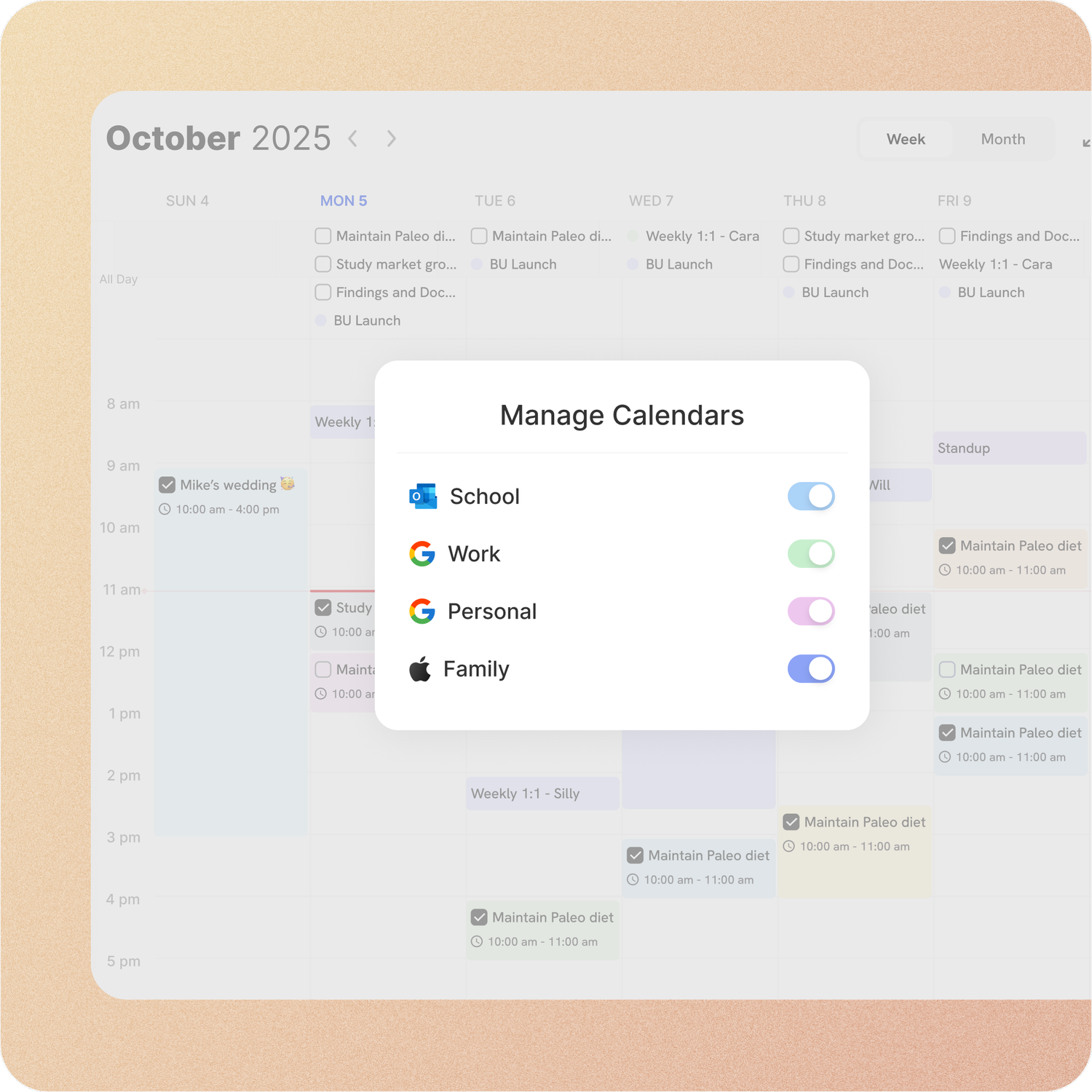 Google, Microsoft and Apple calendars syncing with ByDesign